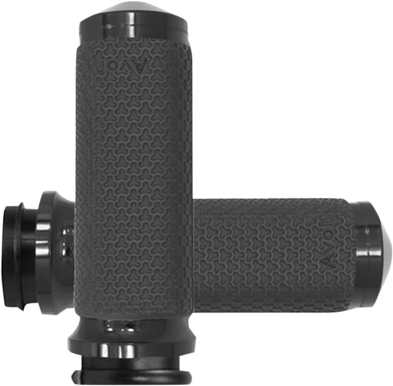Avon Memory Foam Grips – 1.5in. – Black Motorcycle Street Bike MF-63A-ANO-FLY