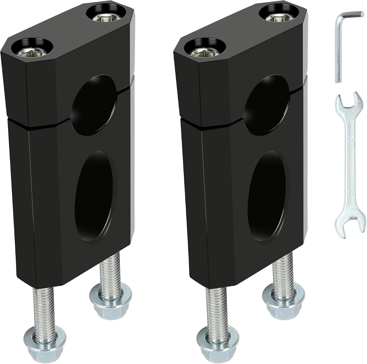 Mini Bike Handlebar Risers 7/8 22mm Riser Replacement Black