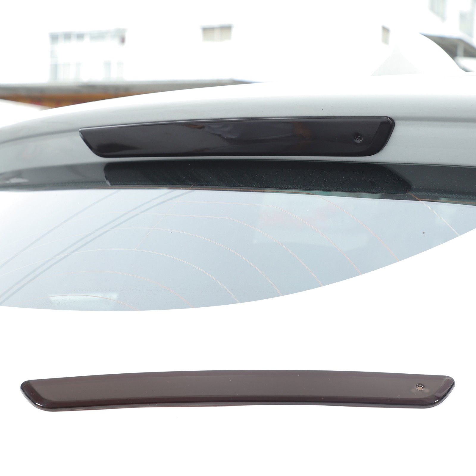 ABS Smoked Black Tail High Brake Light Cover Protect Trim For BMW X3 2011-2017