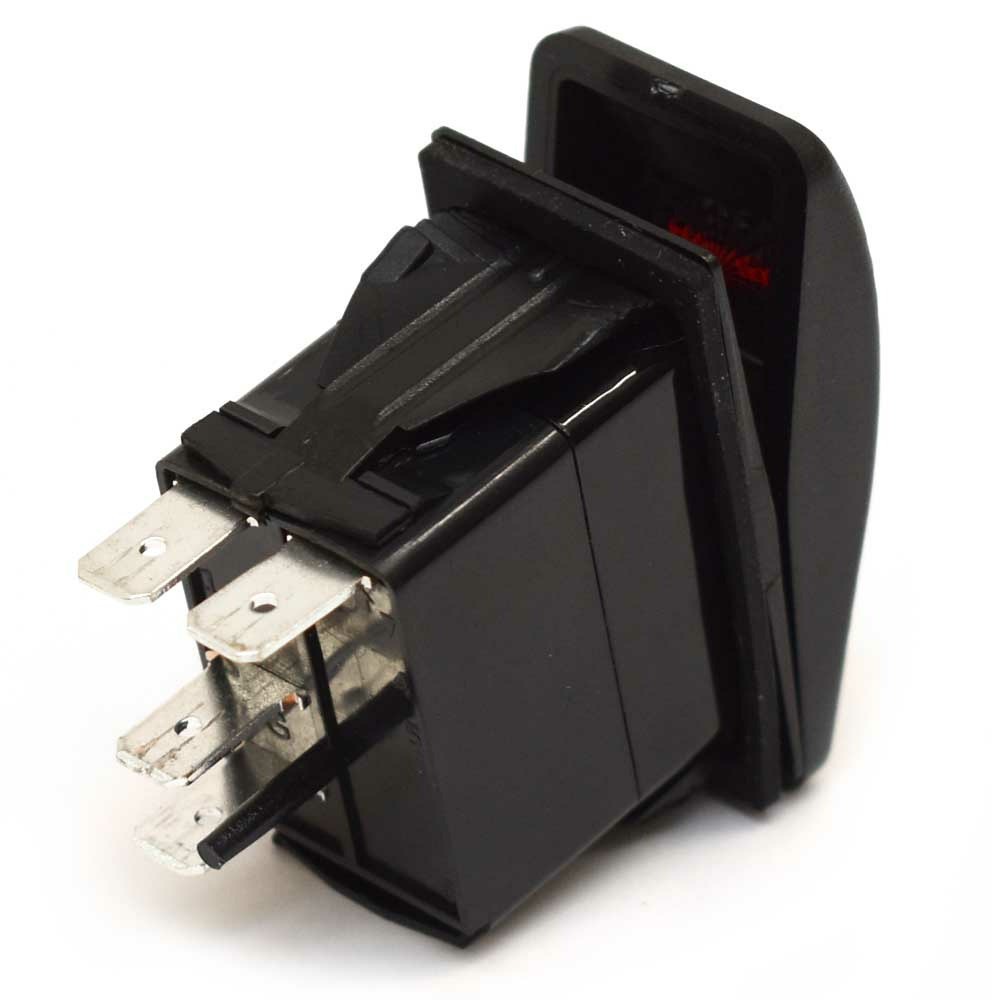 Boat On/Off Rocker Switch | Master Power 4-Spade 12V 24V – 10A 20A
