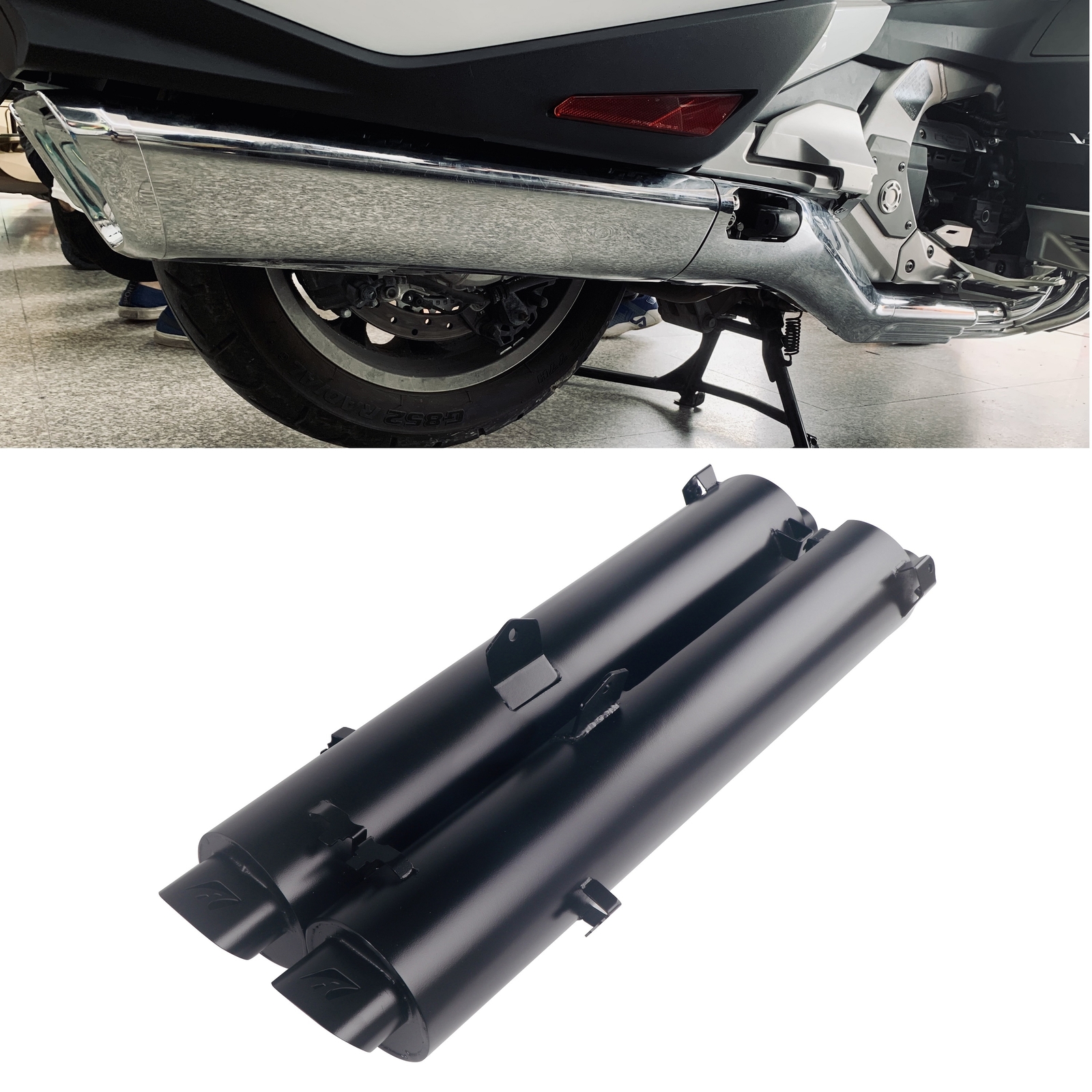 4.0” Slip On Mufflers for H.o.n.d.a 2018-Up Goldwing GL1800 Exhaust, Upgrading