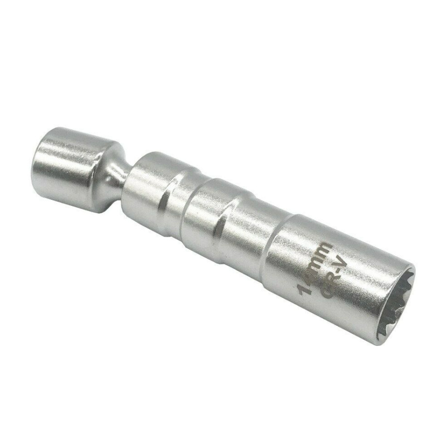 1X 14mm 3/8″ Drive Magnetic Chrome Vanadium Steel Spark Plug Sleeve Removal Tool