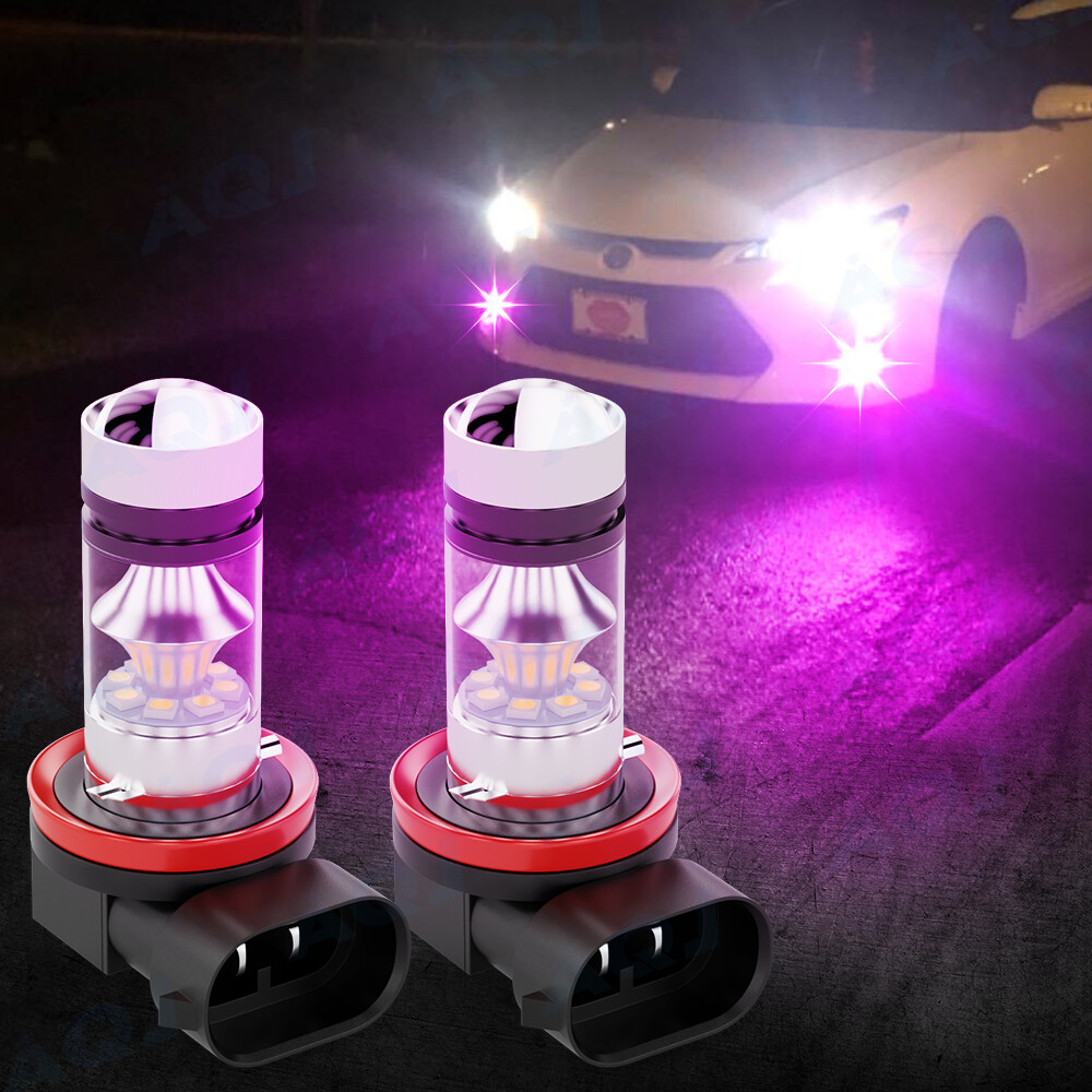 For Nissan Maxima Altima Rogue Pathfinder Front Fog Light 12000K Pink LED Bulbs