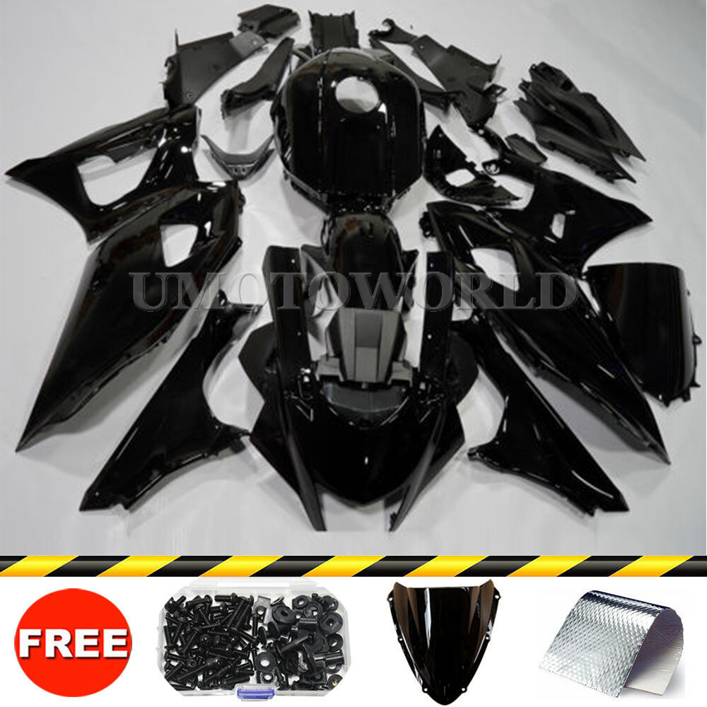 For Yamaha YZF R7 2022-2023 Black Fairings Kit ABS Injection Bodywork w/ Bolts