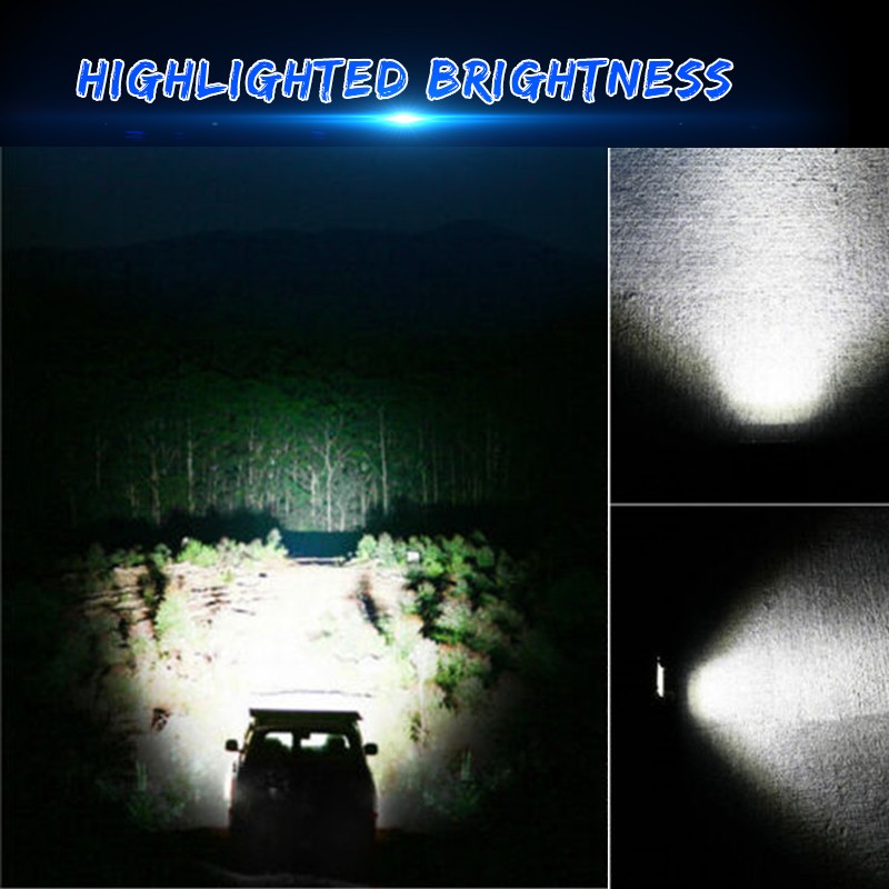 Slim 40″inch 2400W LED Light Bar Combo Spot Flood Truck Offroad+4″Pods Kit 41 42