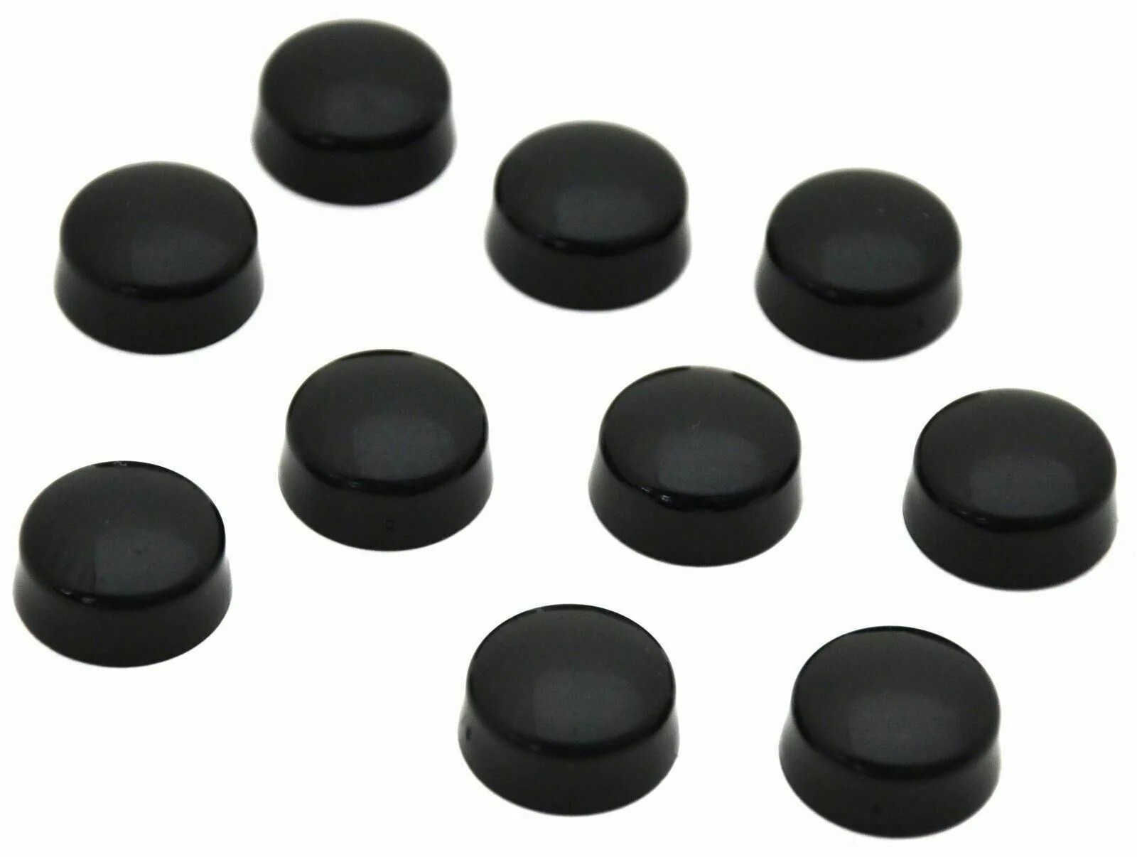 Hex Head Bolt Nut Cover for 1/2″ Wrench or Socket Black PD#1/2-180 Set of 10