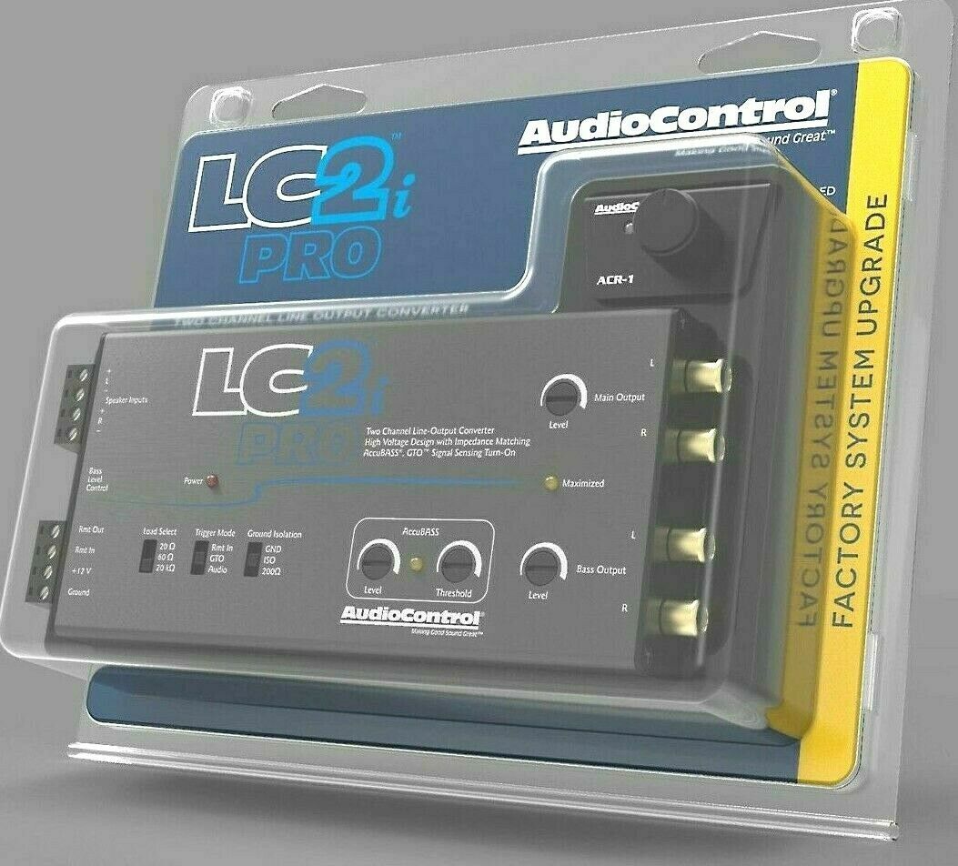 AUDIOCONTROL LC2i PRO 2 CHANNEL LINE OUTPUT CONVERTER W/ ACCUBASS & ACR-1 Remote