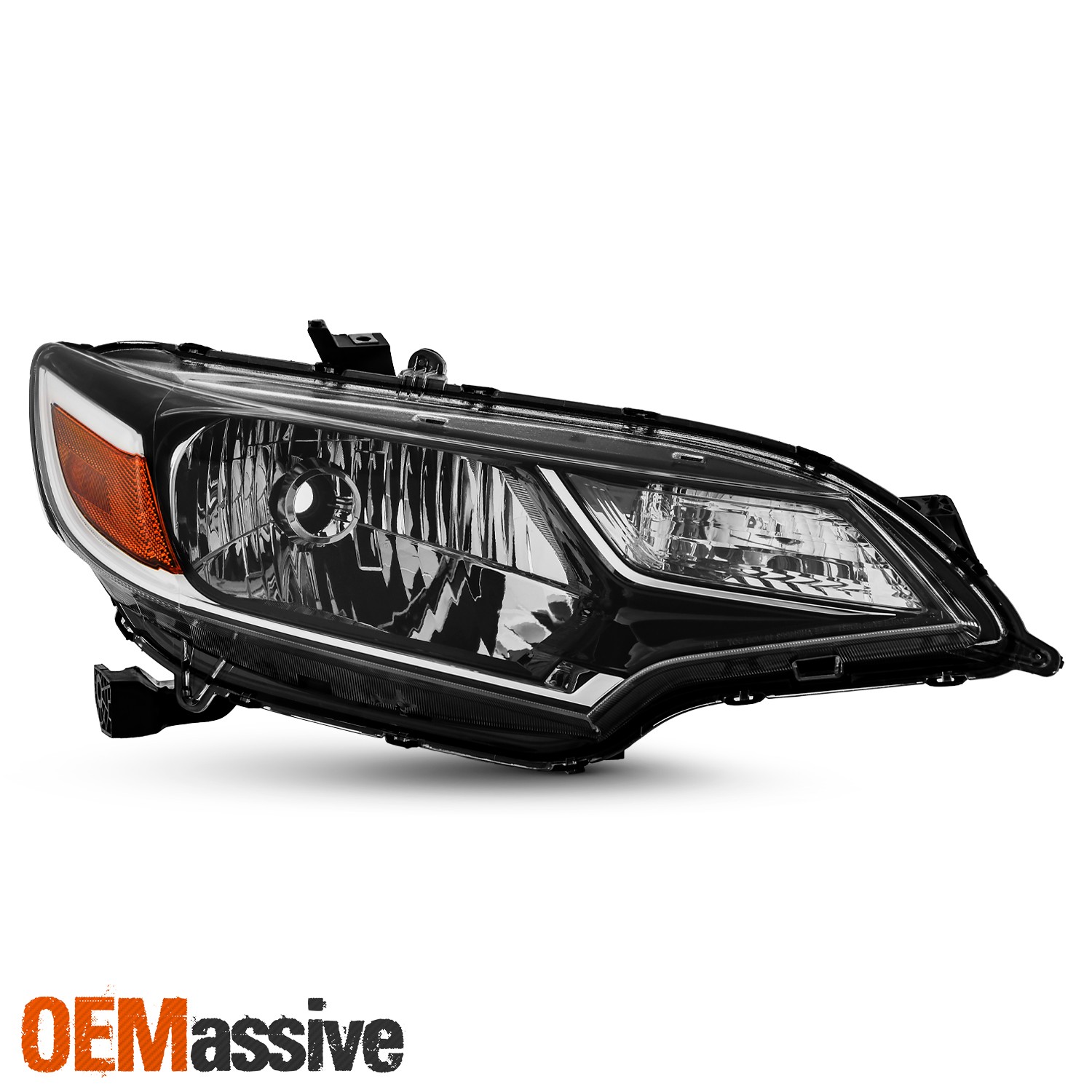 For 2018-2020 Honda Fit Halogen Type Headlight Headlamp Passenger Side Black