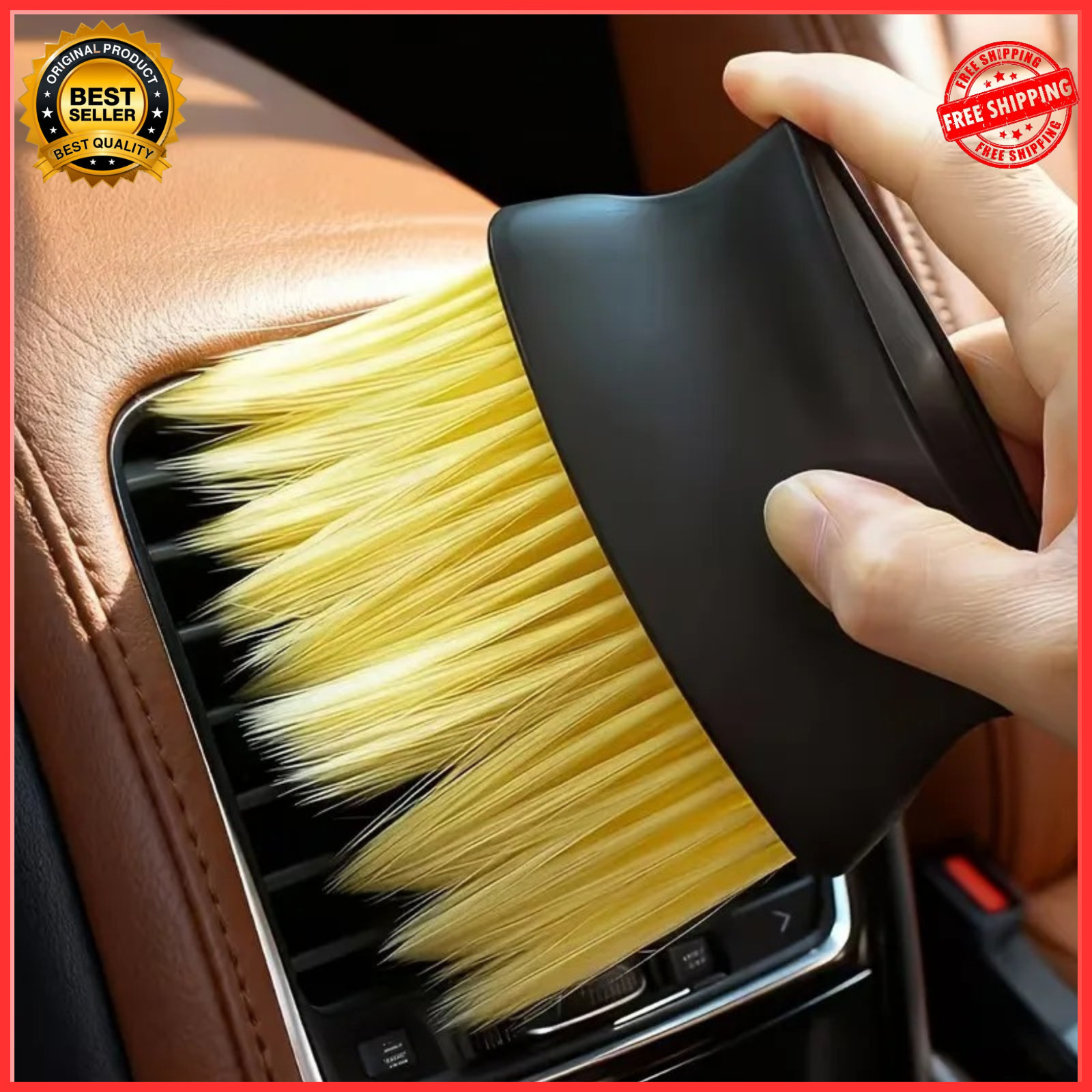 Car interior sweeping dust soft brush car wash tool artifact car interior gap du