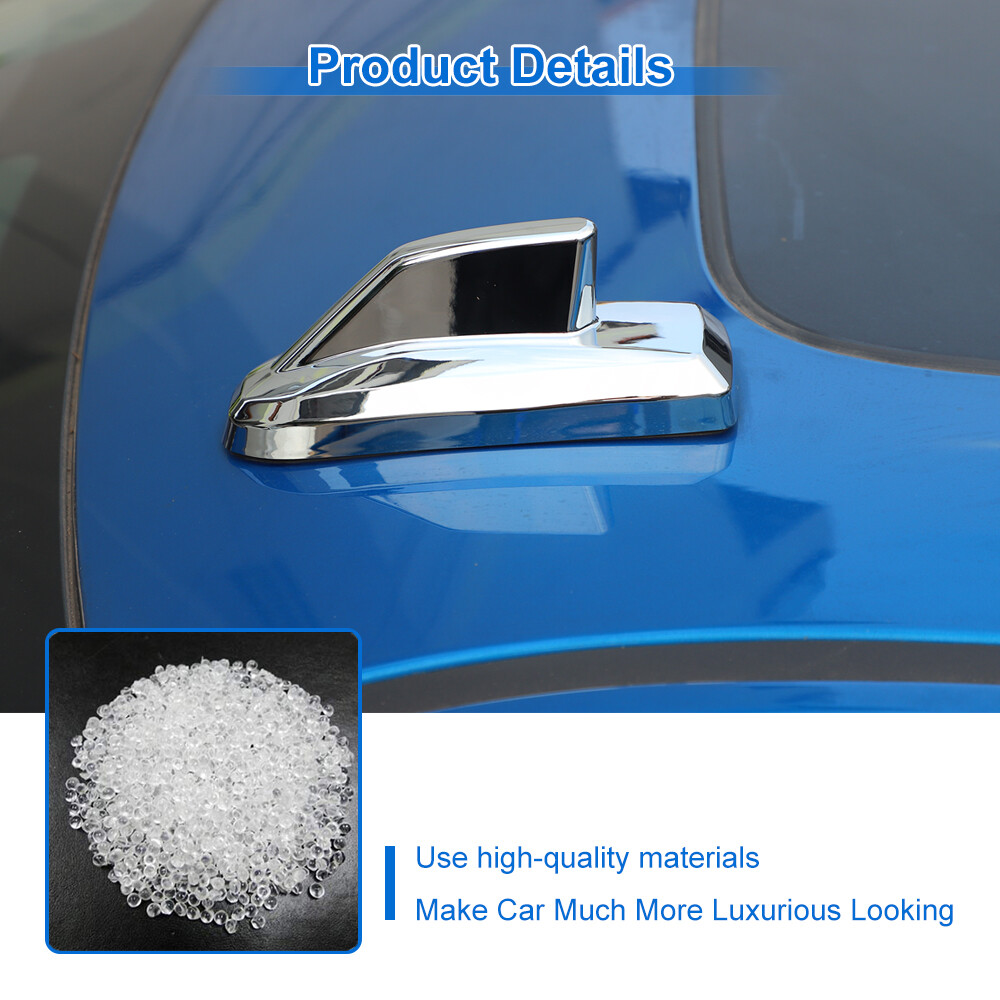 Chrome Plated Antenna Cover Trim Frame Exterior For 2019+ Chevrolet Silverado 1X