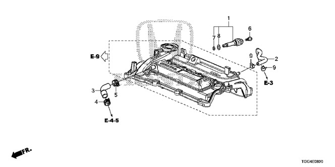 Genuine Honda Tube PCV 17131-59B-010