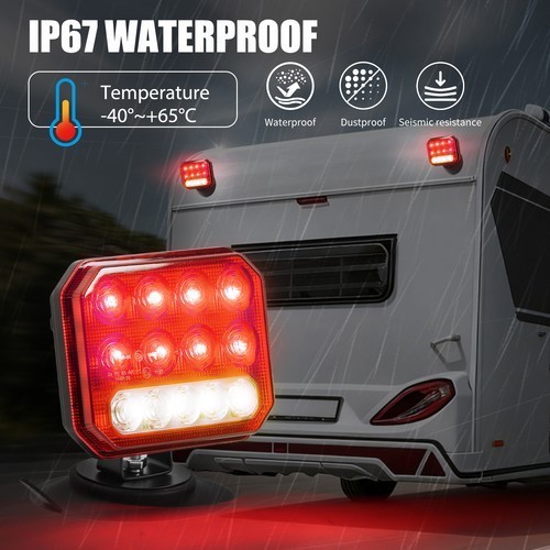 Wireless Magnetic Trailer Lights – Rechargeable LED TailLight Kit For Trailer U