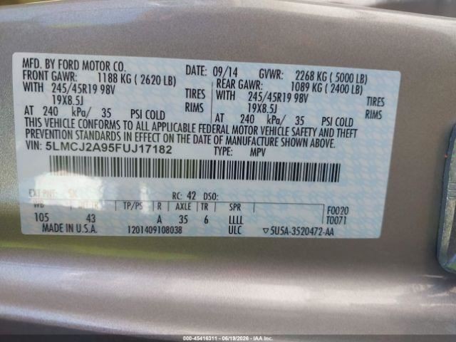 (LOCAL PICKUP ONLY) Driver Left Front Door Electric Fits 15-19 MKC 2189405
