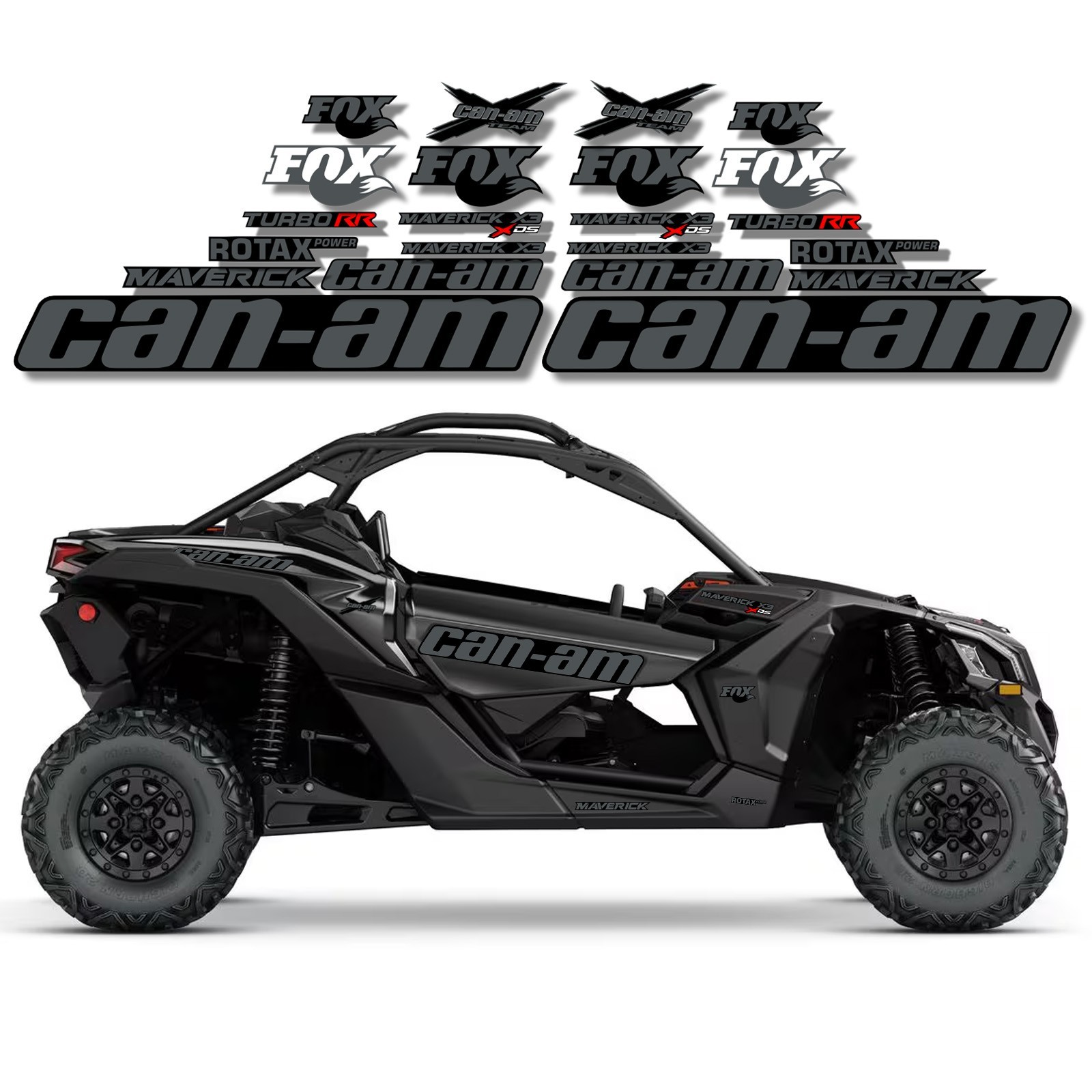 CAN-AM MAVERICK X3 2 DOORS NEW DECAL KIT GRAPHICS STICKER TURBO / UTV 2017-2023