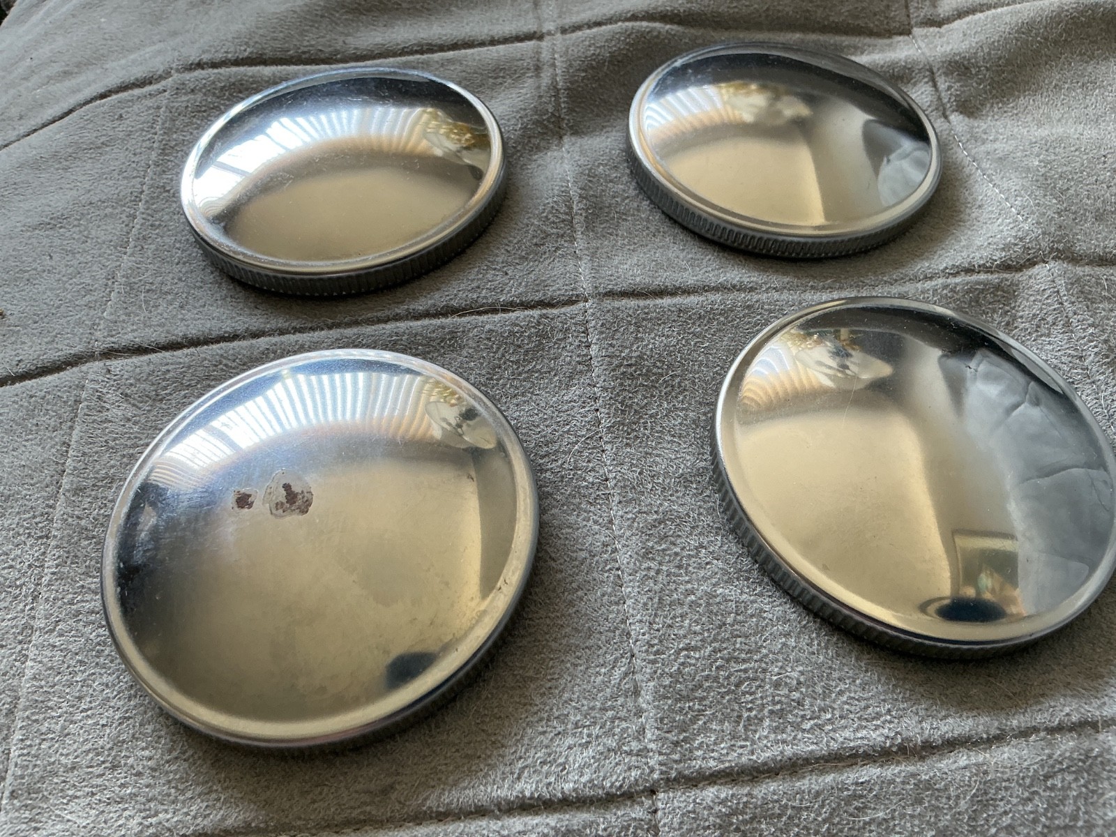 Chrome plated vintage gas cap