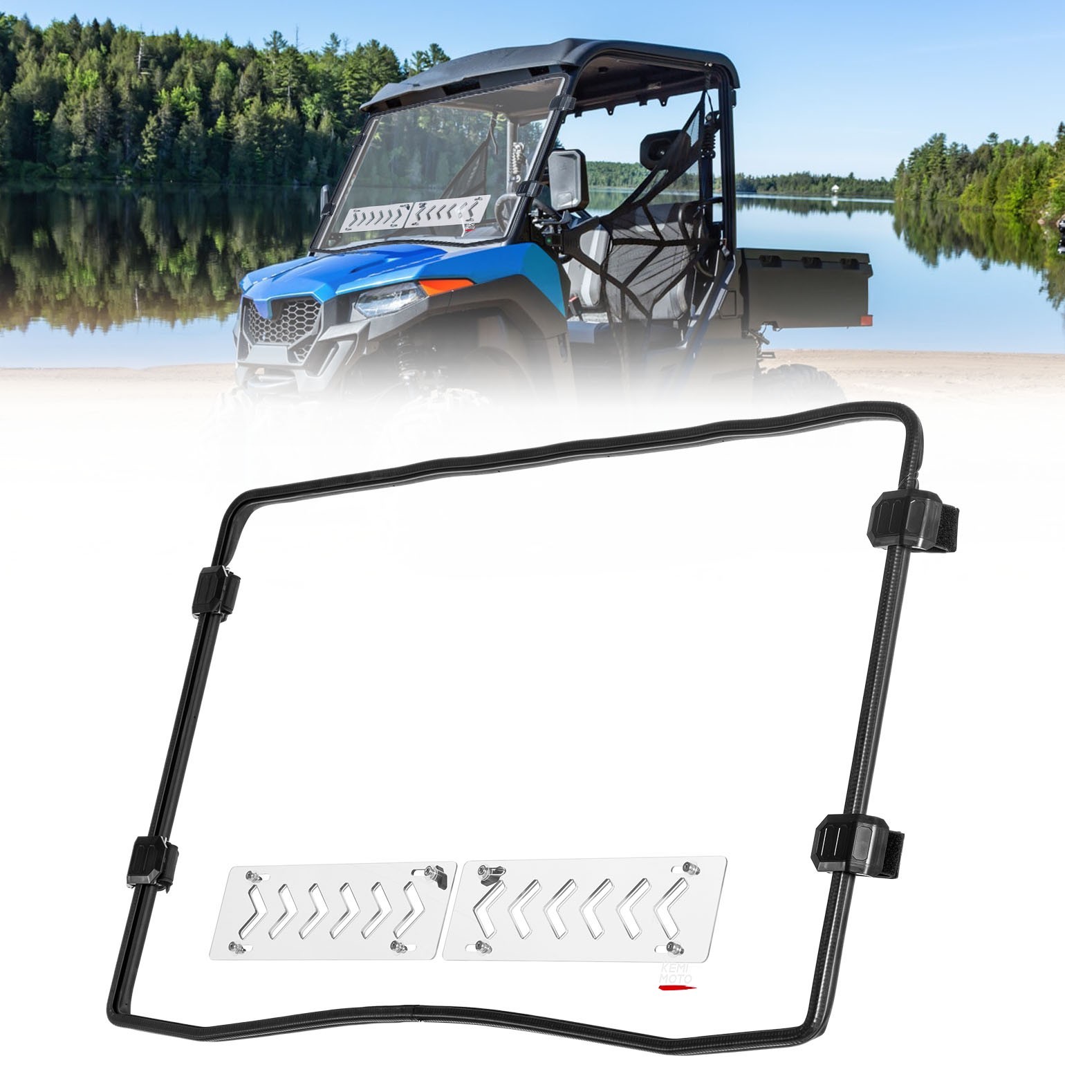 2-IN-1 Vented Front Full Windshield For CFMOTO UForce 600 2021-2025/ 800XL 2025