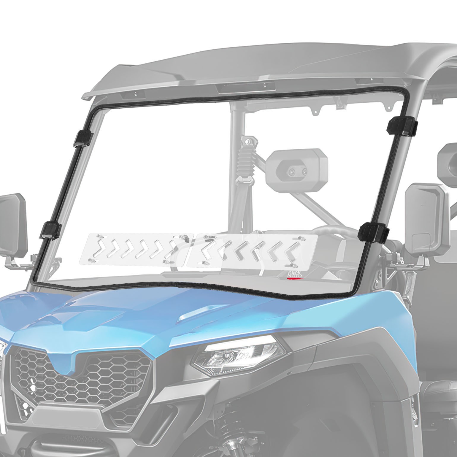 2-IN-1 Vented Front Full Windshield For CFMOTO UForce 600 2021-2025/ 800XL 2025