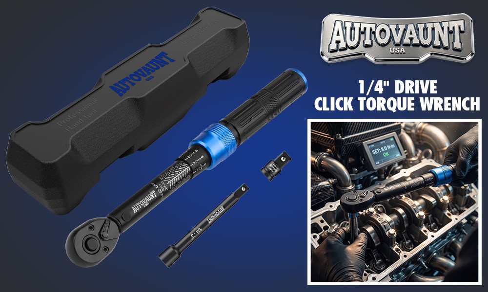 1/4″ Torque Wrench Snap Socket Professional Drive Click Ratcheting Father’s Day