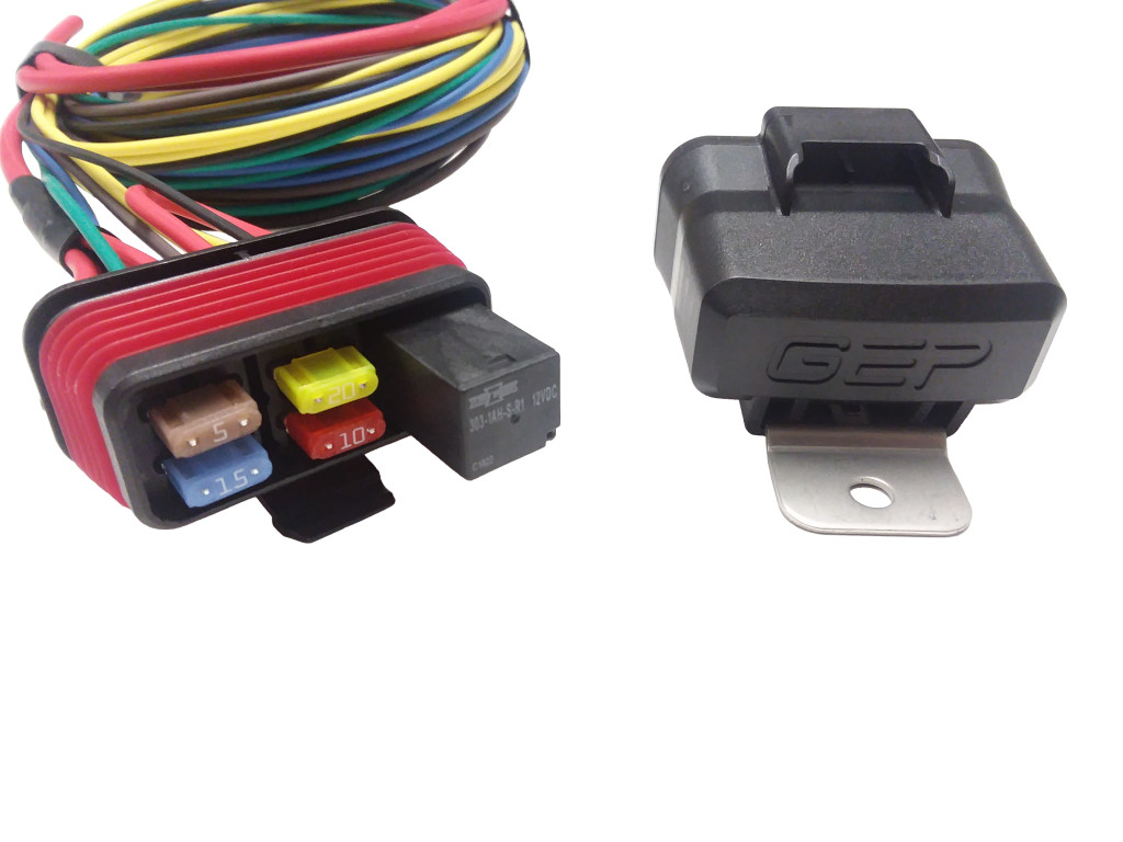 GEP Universal Pre-wired Waterproof Mini Fuse Relay Panel Box Holder 80 AMP 12V