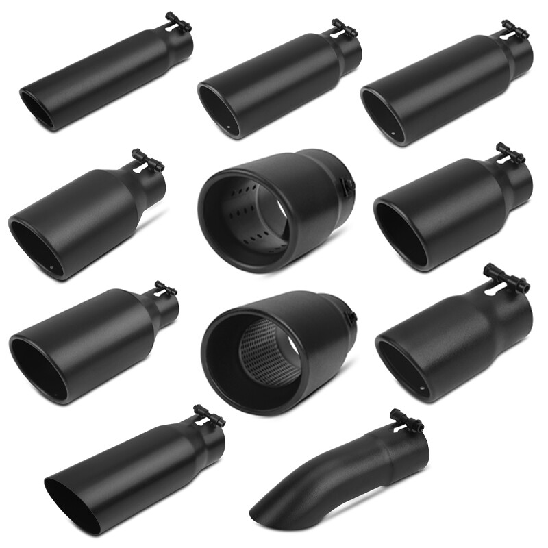 1.5-2.5 in/1-2.5 in/2.5 in/2.75 in/3 in Inlet Exhaust Tip Powder-Coated Tailpipe