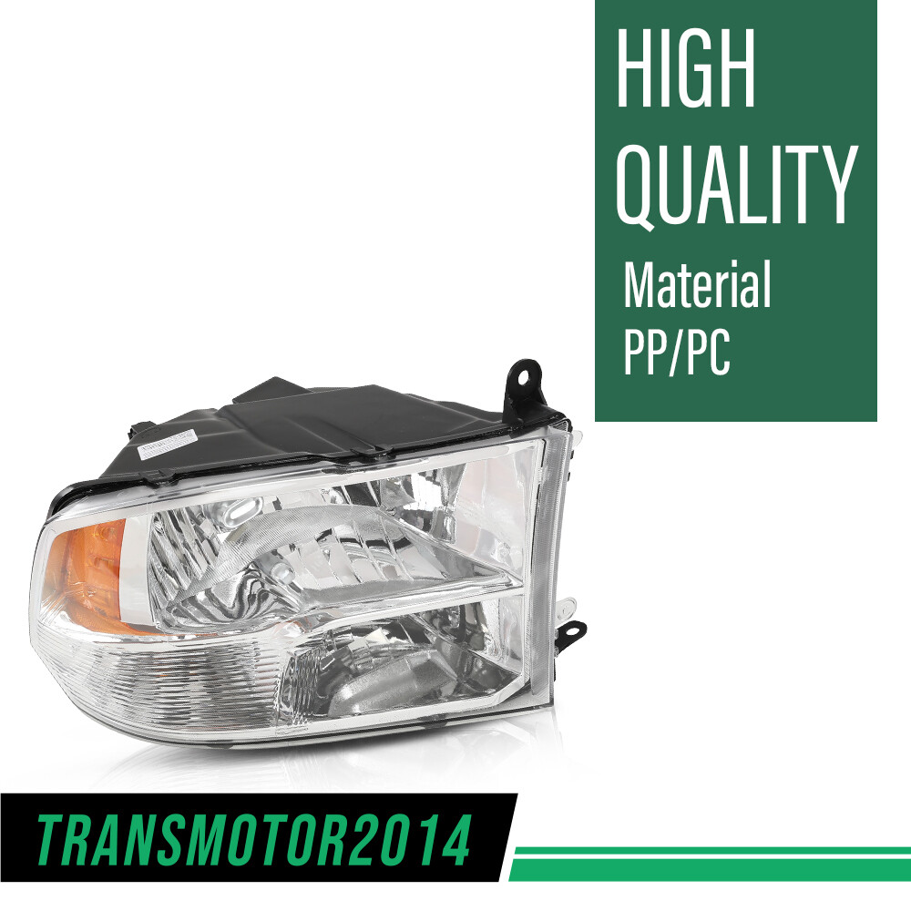 Fit For 2009-2018 Dodge Ram 1500 2500 3500 Chrome Headlights Passenger Side