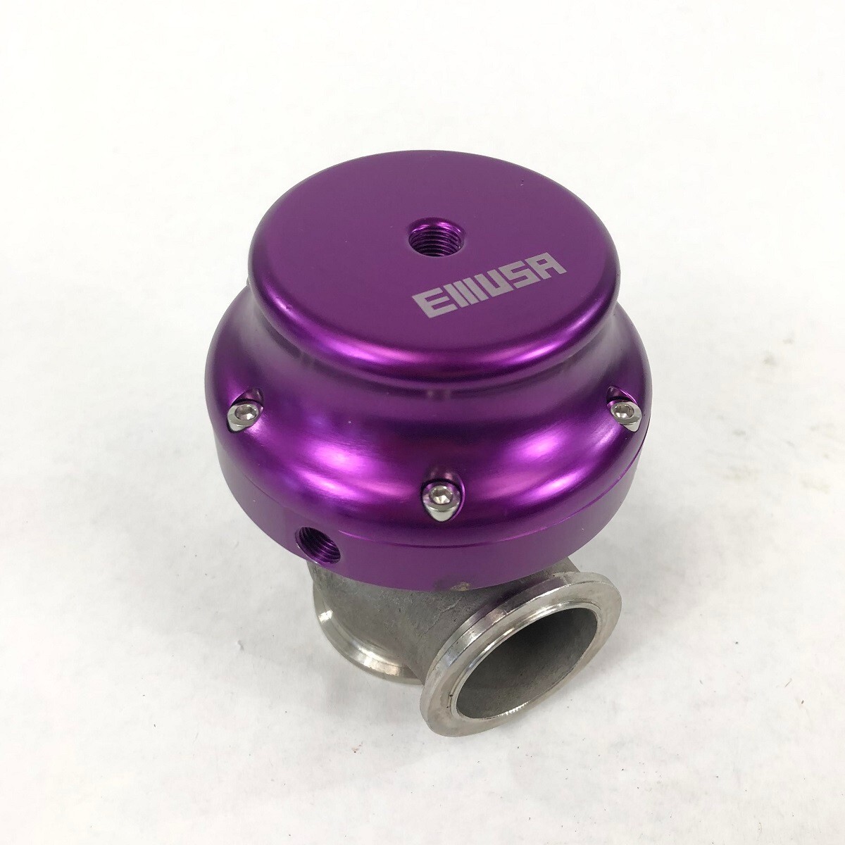 Adjustable Universal 38mm V-Band External Turbo Wastegate w/Elbow Adapter Purple