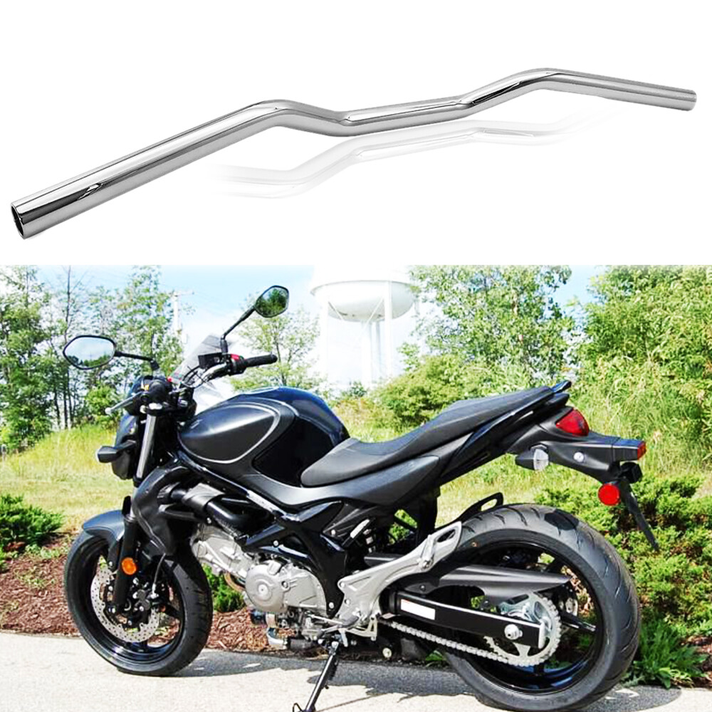Motorcycle 7/8″ 22mm Handlebar Tracker Drag Bar Chrome For Suzuki SFV650 2009-18