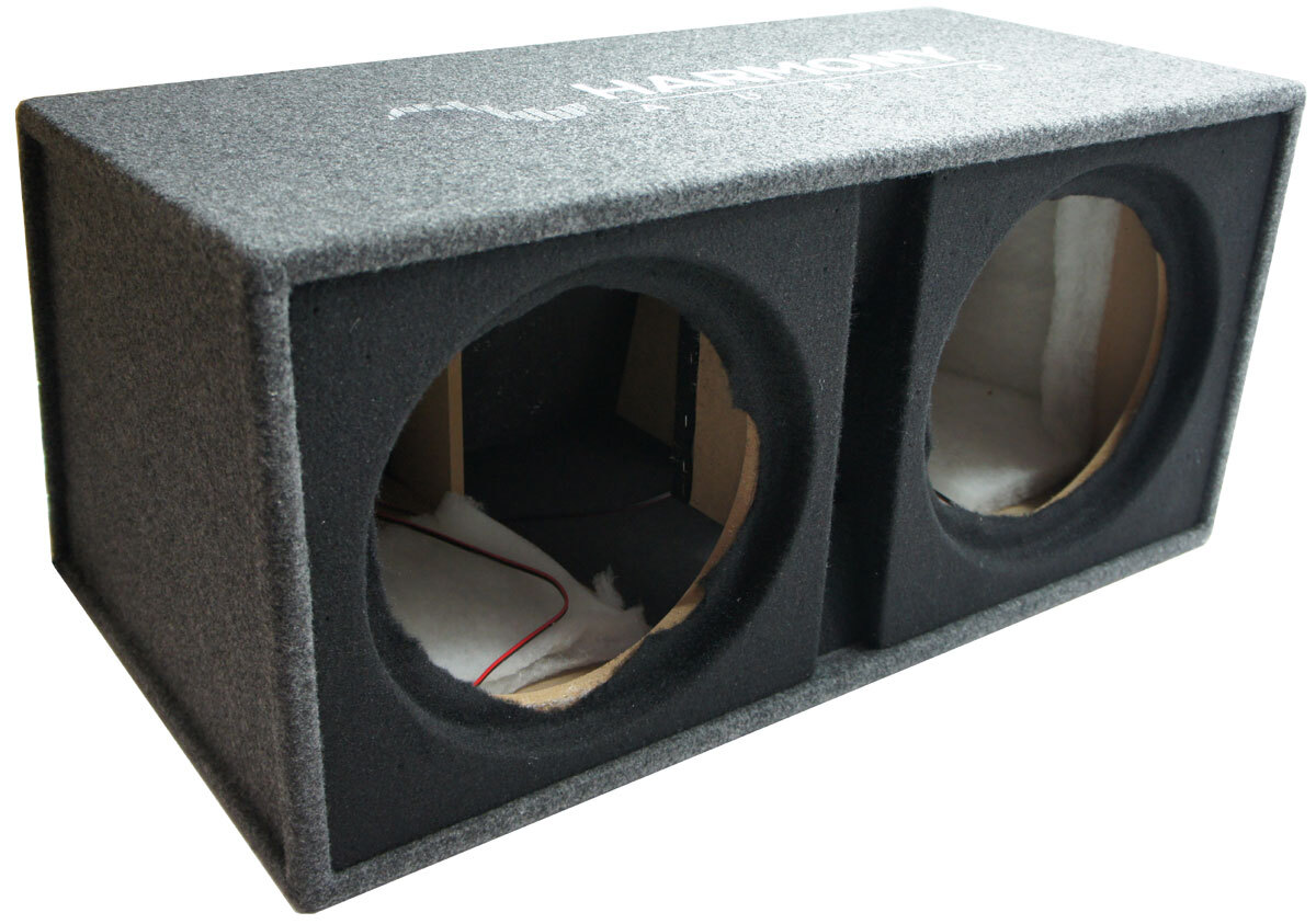 Harmony Audio HA-E12 Dual 12″ Empty Vented Port Sub Box Unloaded Enclosure New