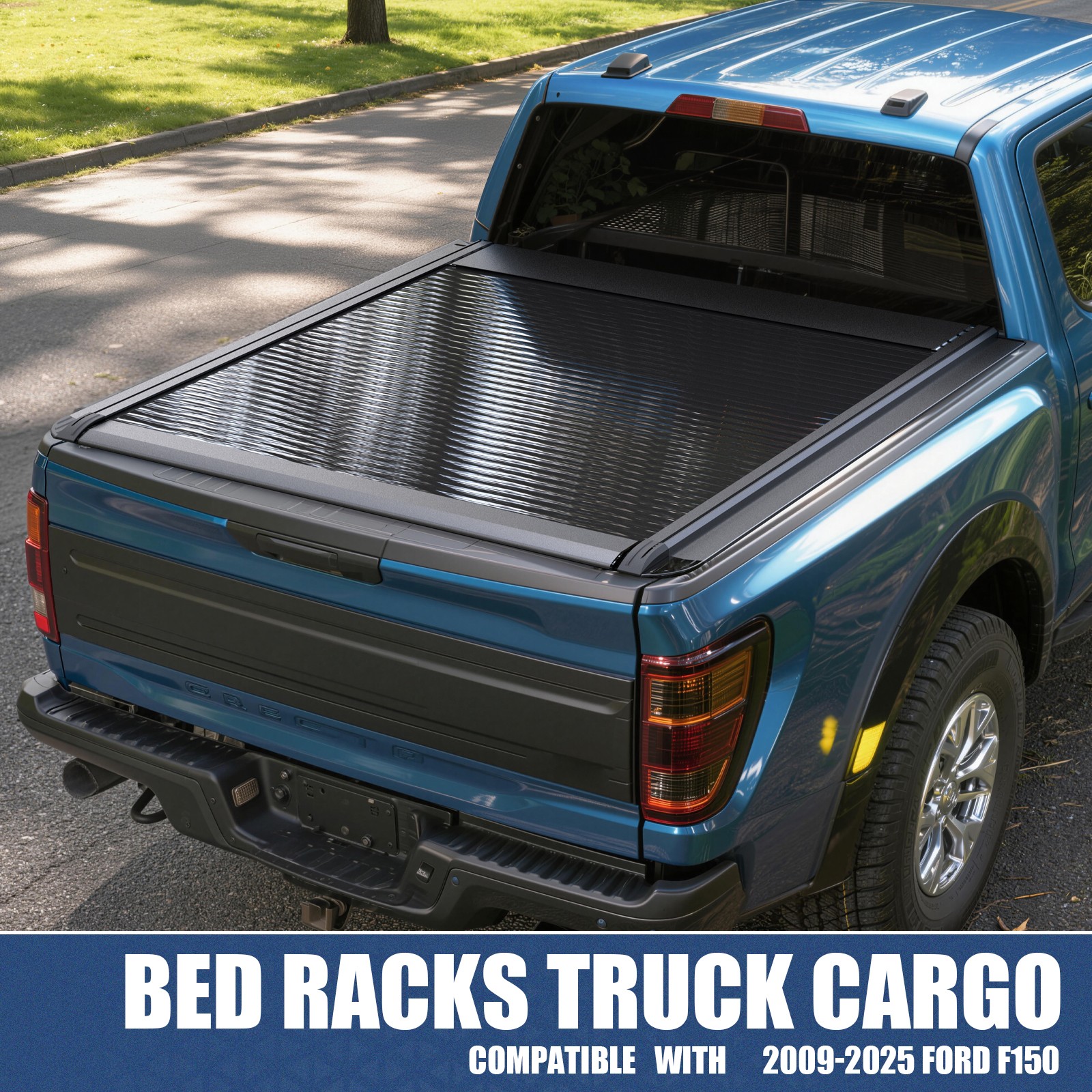 5.5FT Hard Tonneau Cover For 2009-2025 Ford F-150 F150 Truck Bed Aluminum Alloy