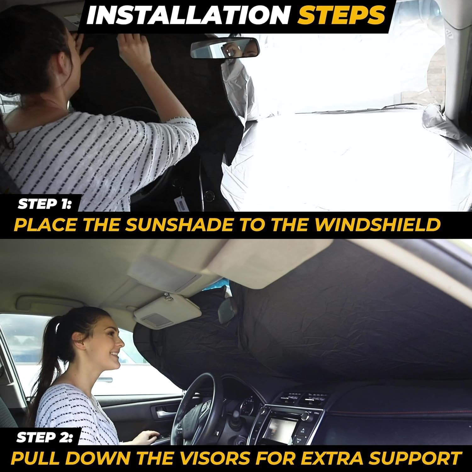 Suv Sunshade Windshield Foldable, 280t Visor Shade, Suv Accessories
