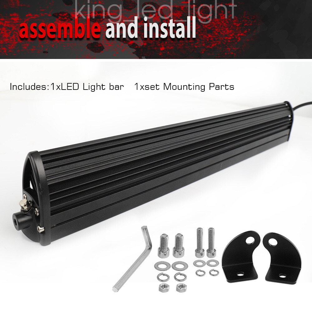 52″ 1200W LED Work Light Bar +4″ Pods Wire Kit For Jeep Wrangler JL Gladiator JT