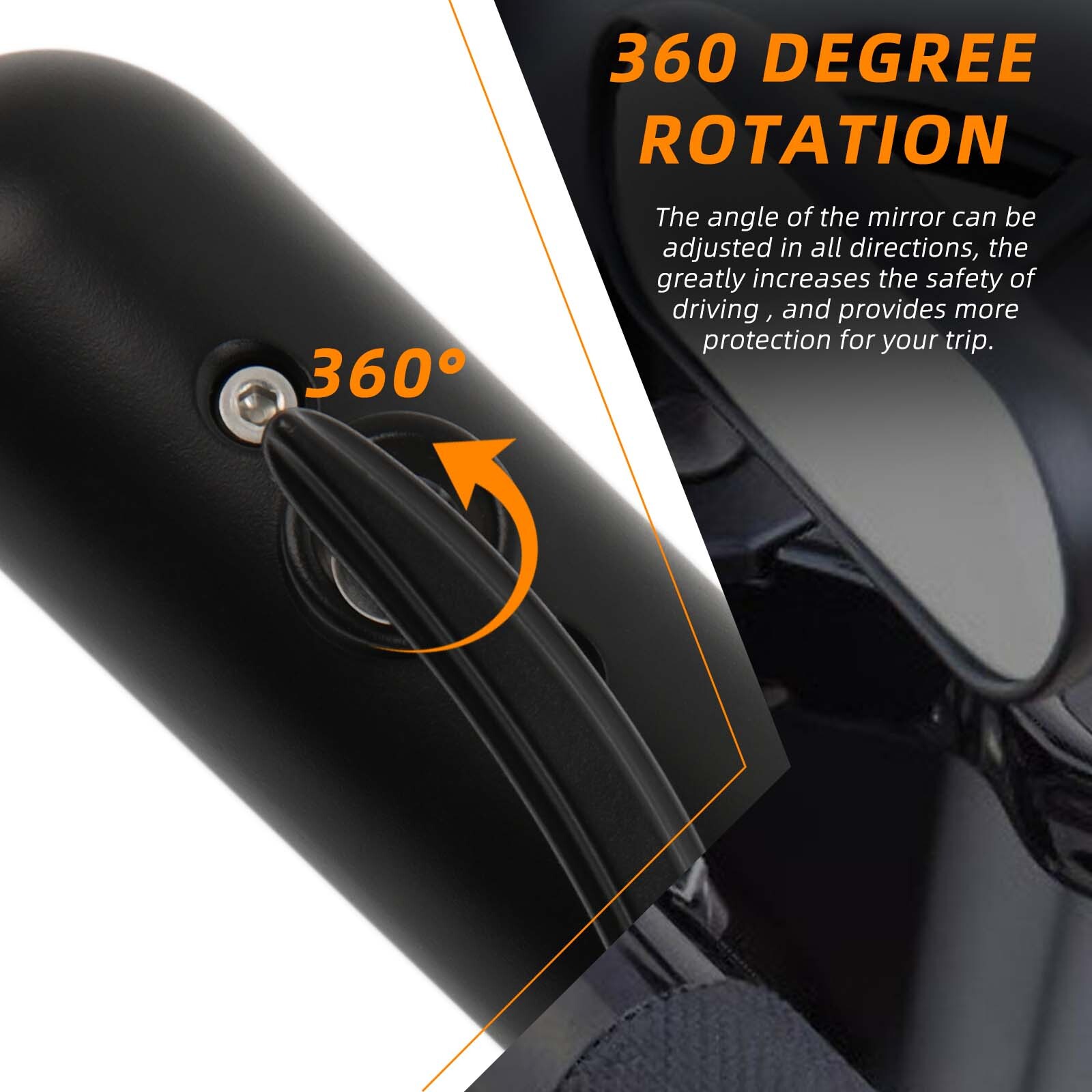 Black Motorcycle Mini Oval Rearview Mirrors For Harley Sportster 883 1200 Bobber
