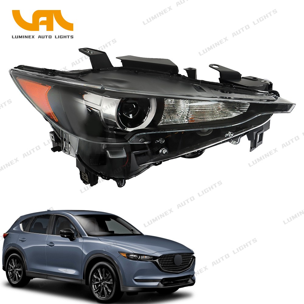 Headlight Assembly For Mazda CX5 2017-2021 LED Black Housing Clear Lens Right RH