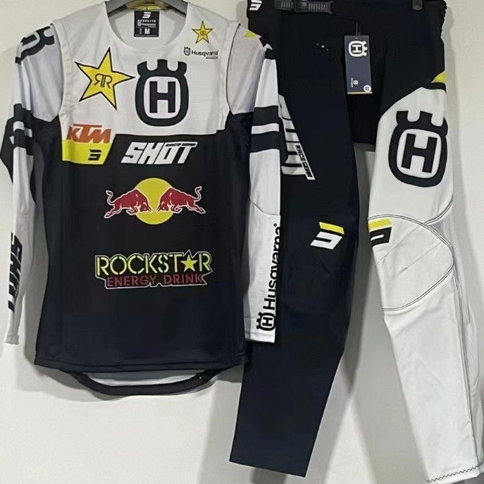 2026 Shot Aerolite Husqvarna Racing Gear Set Jersey/Pants Combo MX ATV Suit