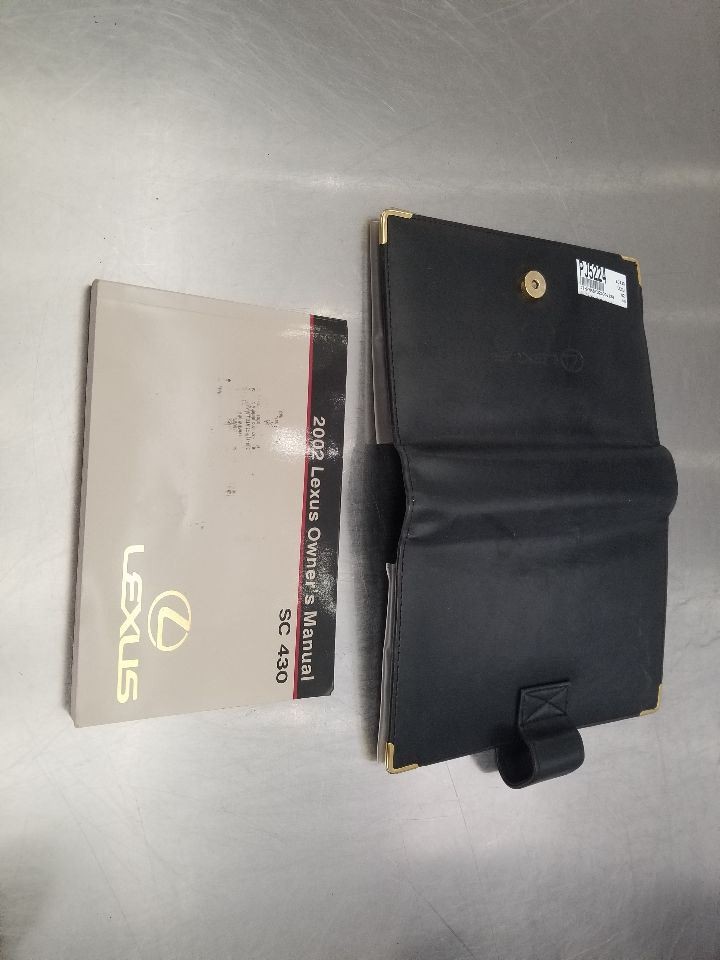 02 LEXUS SC430 OWNERS MANUAL