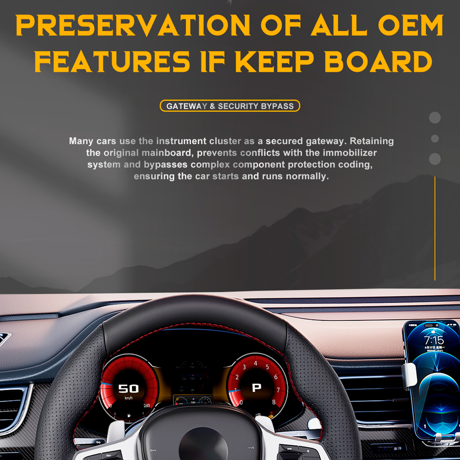 12.3” HD Digital Cluster Dashboard For BMW Z4 E89 09-17 Instrument Speedometer