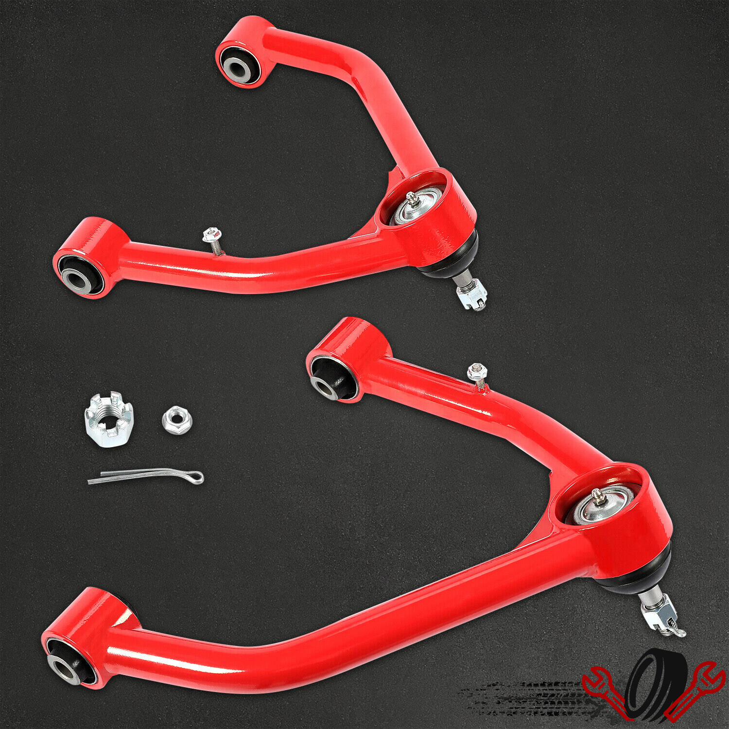 Front Upper Control Arms for 2-4″ Lift for 2007-2018 Silverado Sierra 2WD 4WD