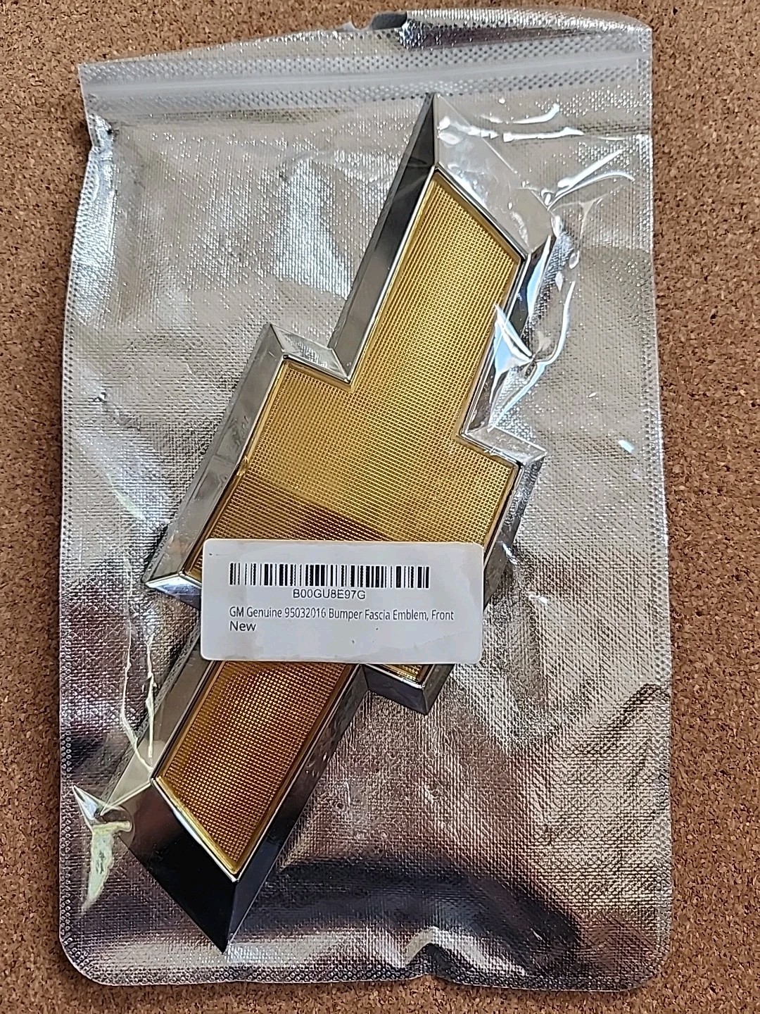 Chevy Front Grille Emblem Gold Bowtie Logo Badge GM Part #95032016
