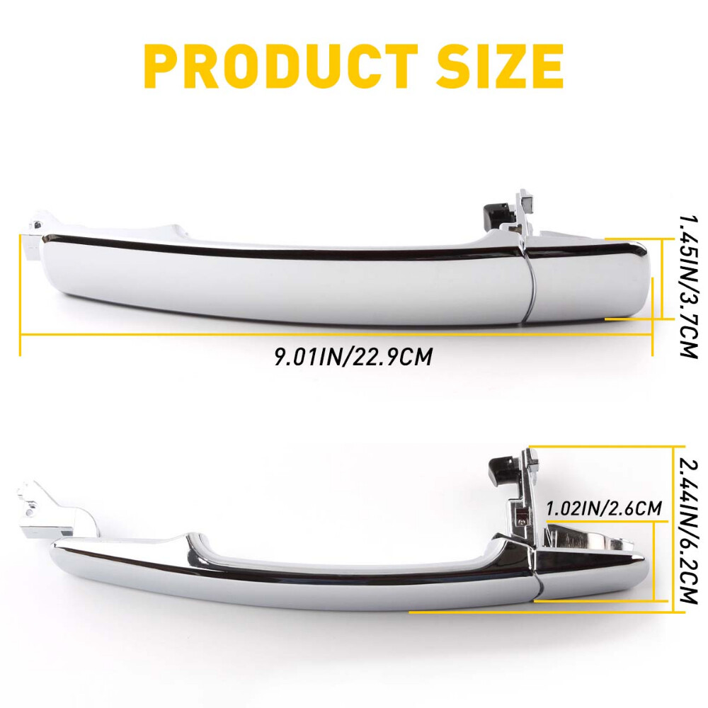 Front / Rear / Left / Driver Side Outside Chrome Door Handle for Nissan Infiniti