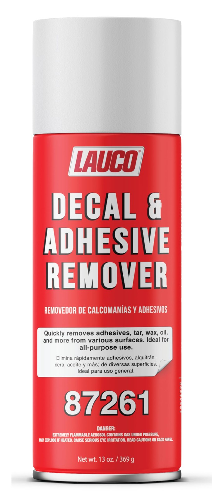 LAUCO Decal & Adhesive Remover – 13 oz Aerosol Spray – Removes Stickers, Tar,