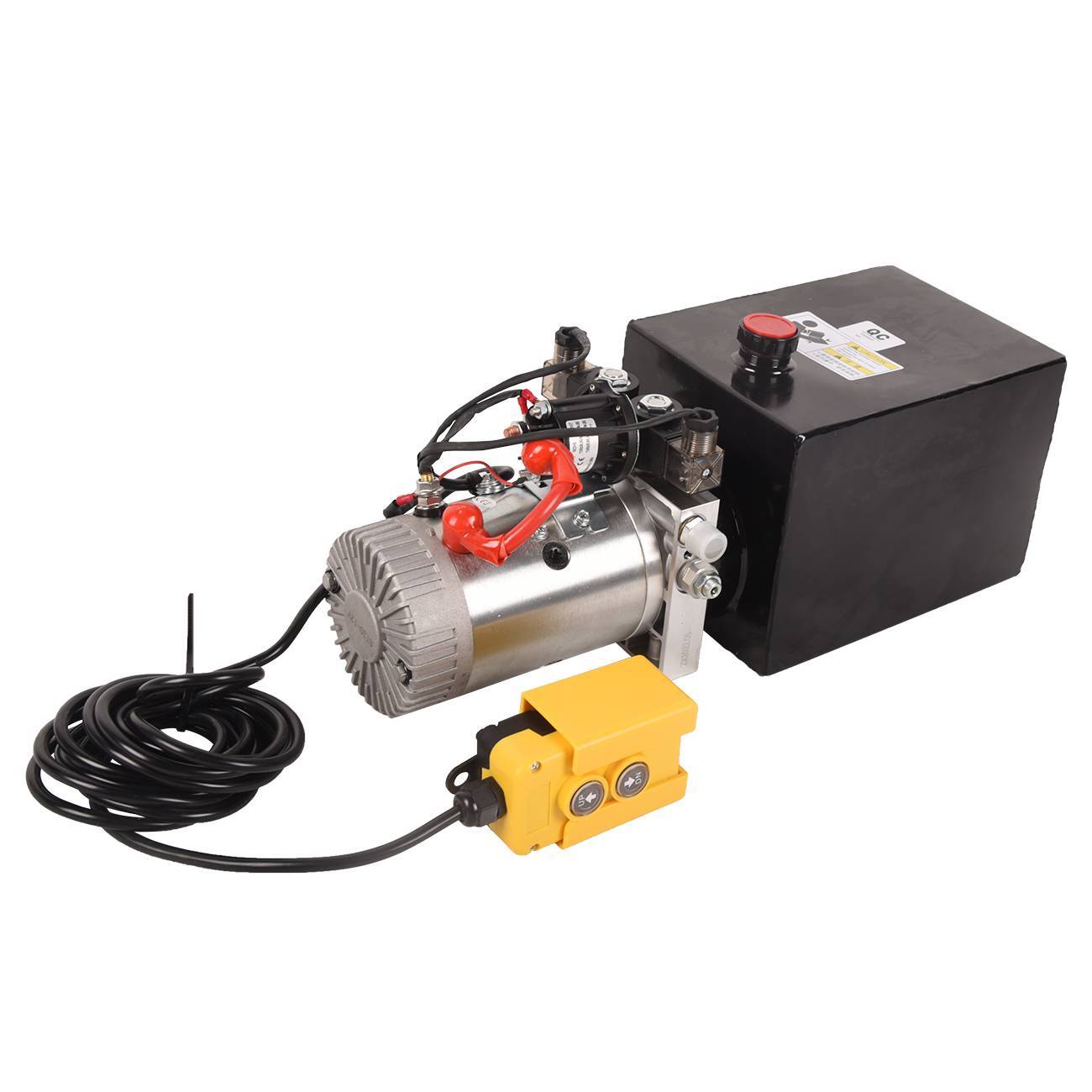8 Quart 2 Gallon Hydraulic Power Unit Double Acting Metal Reservoir Dump Trailer
