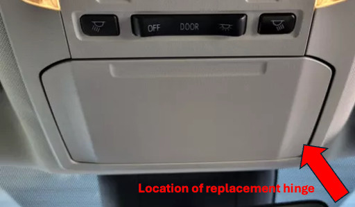 2020 – 2024 Toyota Highlander Sunglass Holder Tray Hinge