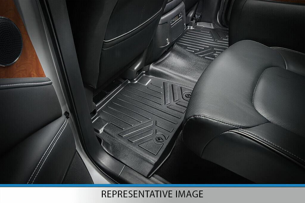 SMARTLINER Custom Fit Floor Mats 2 Row Liner 2004-2008 Ford F-150 SuperCrew Cab