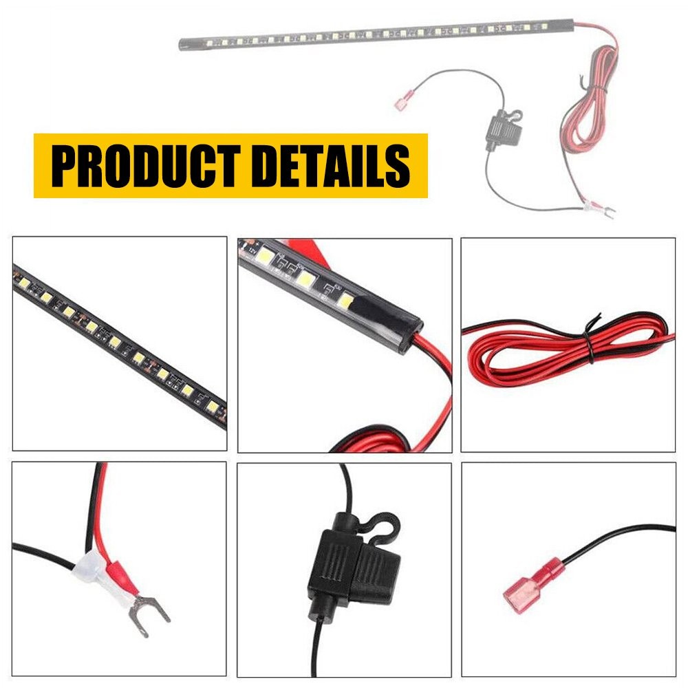 Universal Under Hood LED Bright Light Strip Kit Automatic on/off IP67 6000K 12v