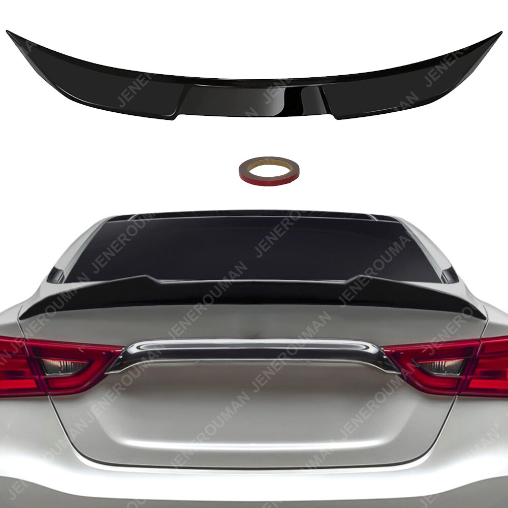 Glossy Black Rear Spoiler Trunk Highkick Wing For 2016-2023 Nissan Maxima Sedan