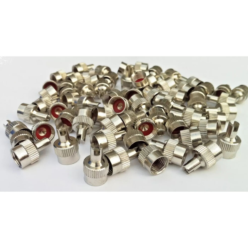 For Schrader Silver Metal Tire Valve Cap Seal Stem Core Remover Tool US -20PC