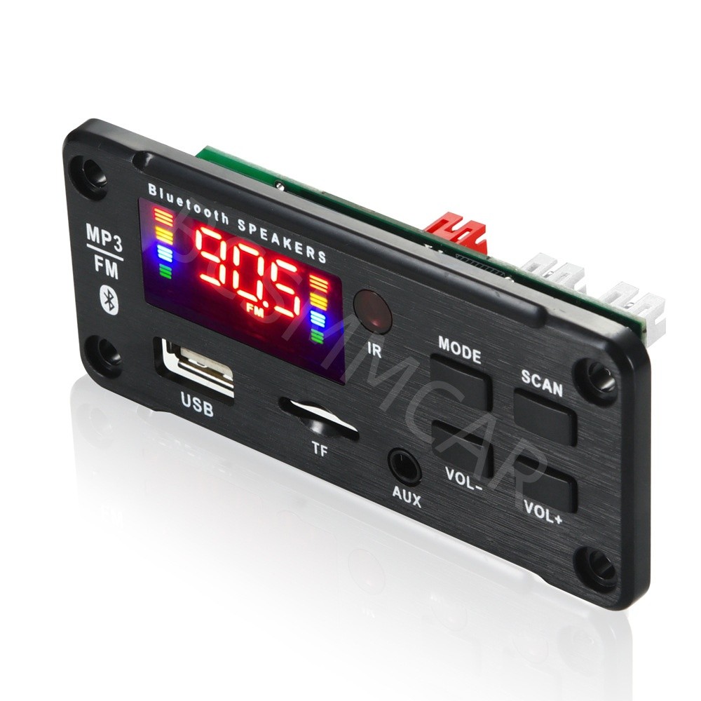 Bluetooth 5.0 Decoder Board Car MP3 Player Power Amplifier USB TF AUX FM Radio
