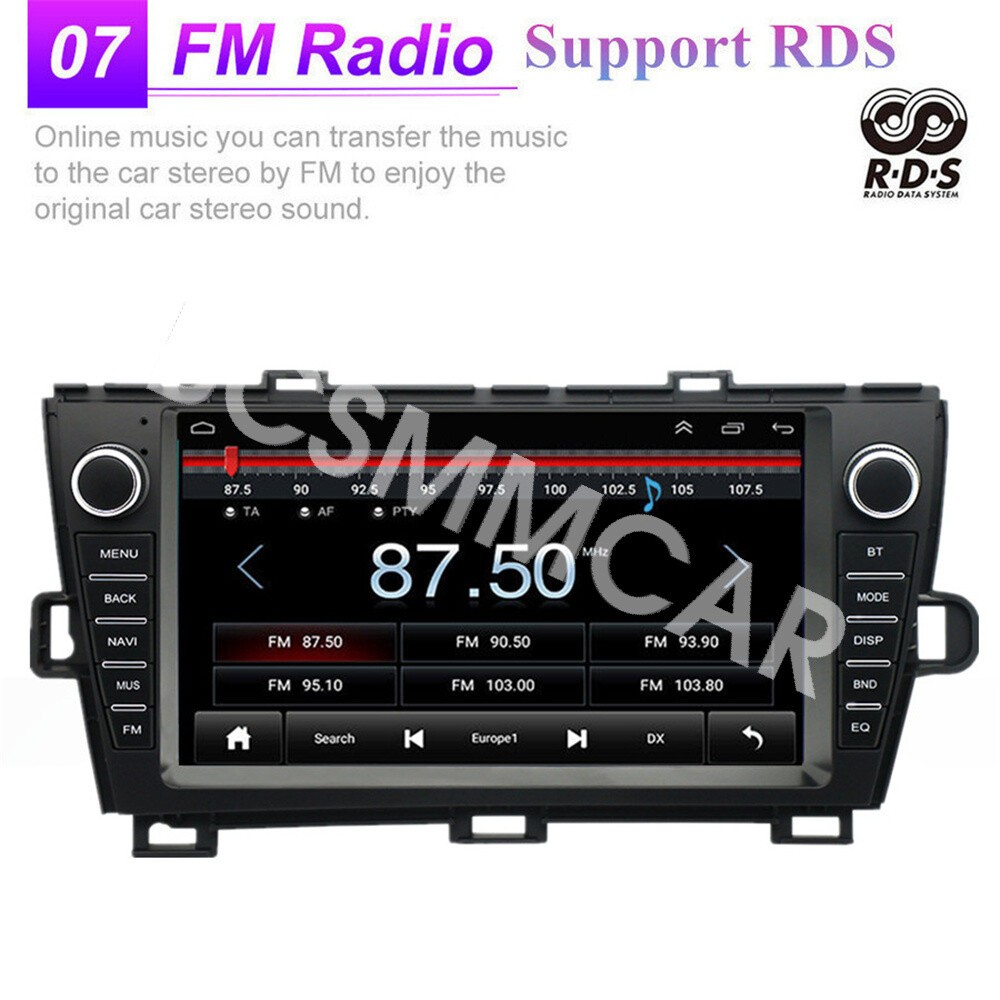 9In Car MP5 Player For Apple Carplay Android Auto Fit For Toyota Prius 2010-2015