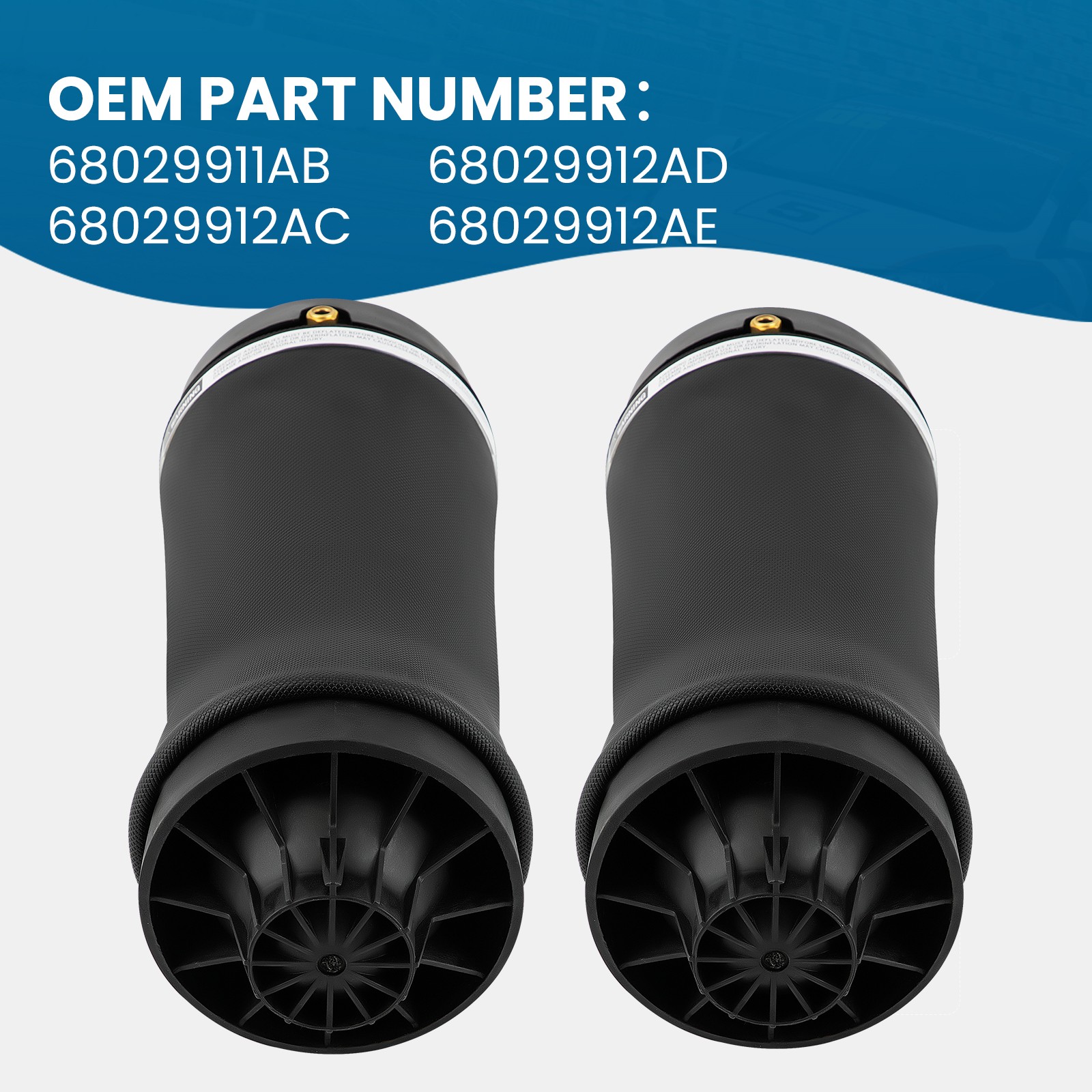 Rear Left & Right Air Suspension Spring Bags For Jeep Grand Cherokee 2011-2015