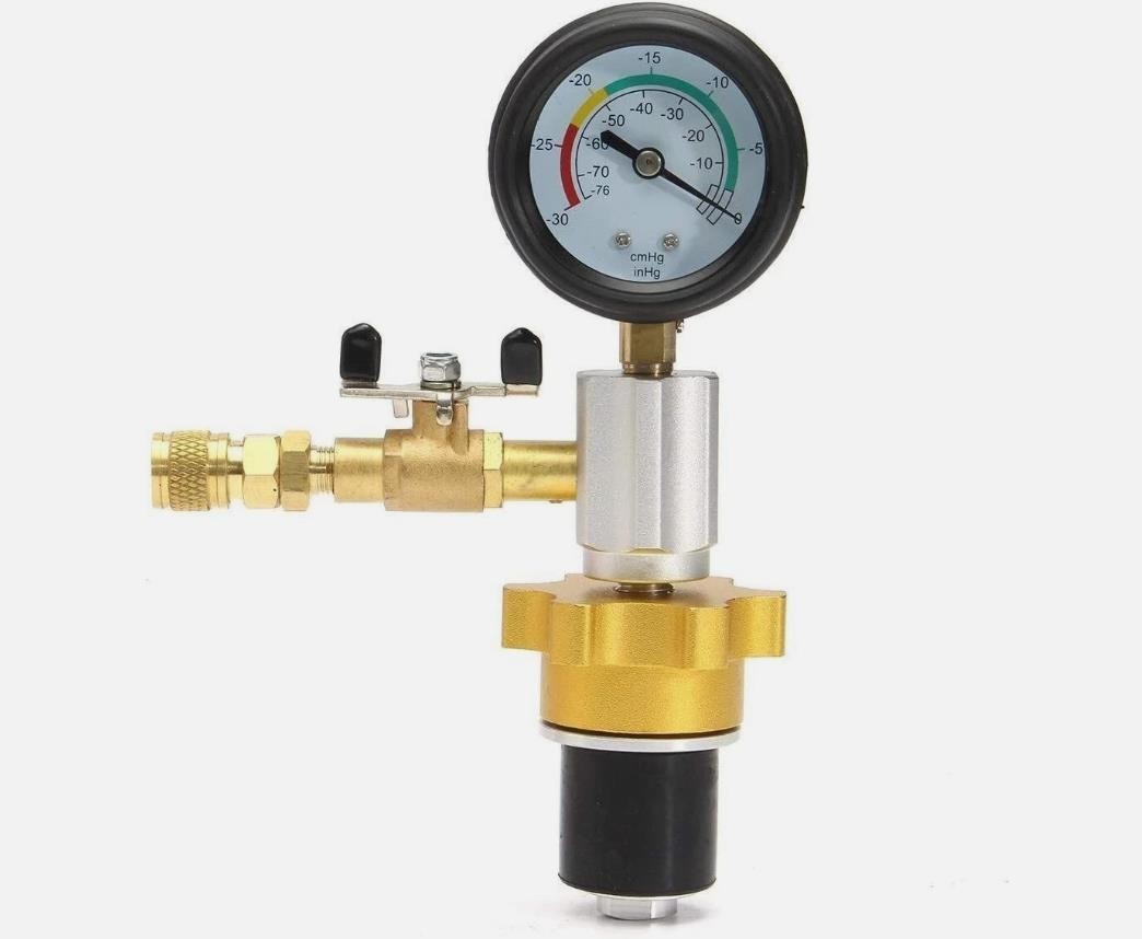 Cooling System Vacuum Purge & Refill Tool Kit, Radiator Coolant Refilling Gauge